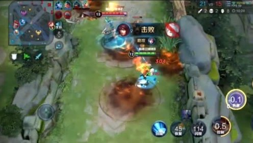 王者周瑜1v3轻松获取人头，这操作满满的都是细