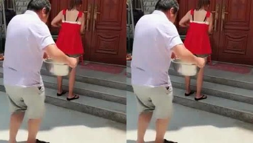 这个视频火了！公公恶搞儿媳妇！万分没想到结