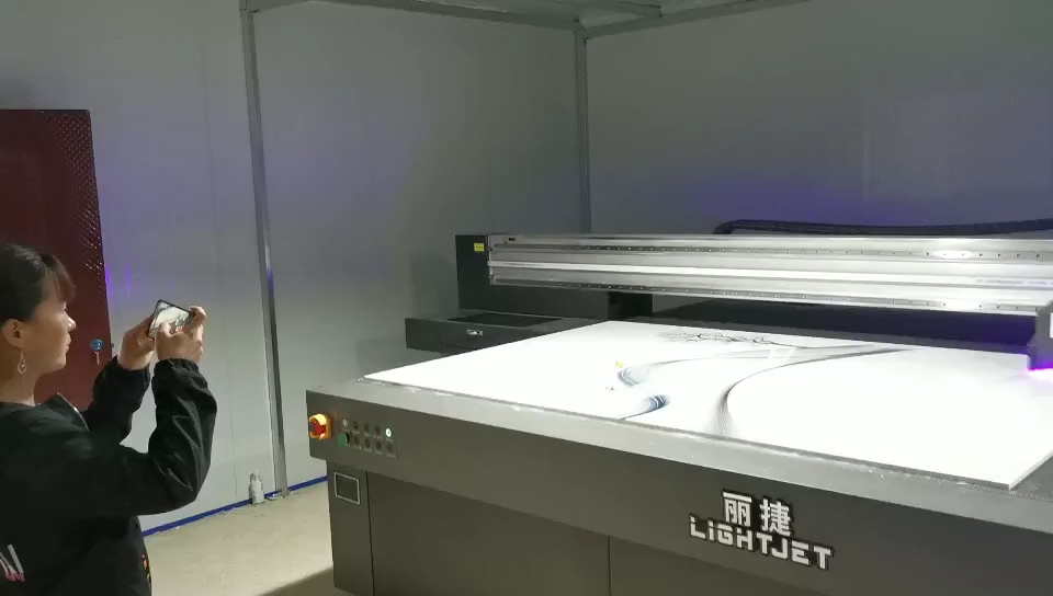 丽捷3625高速型抽象线条图UV喷墨打印机