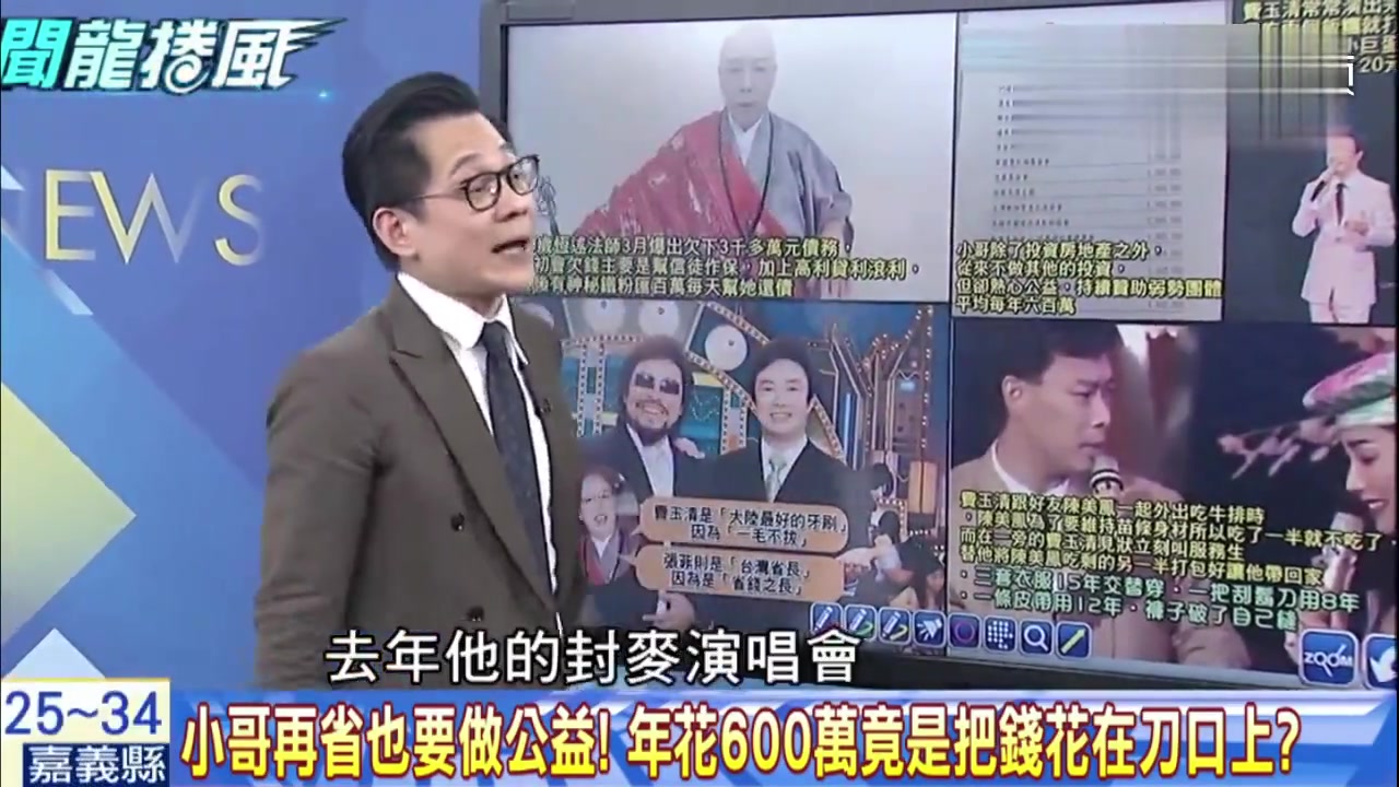 台湾节目：费玉清撒钱做公益不手软，自己节俭