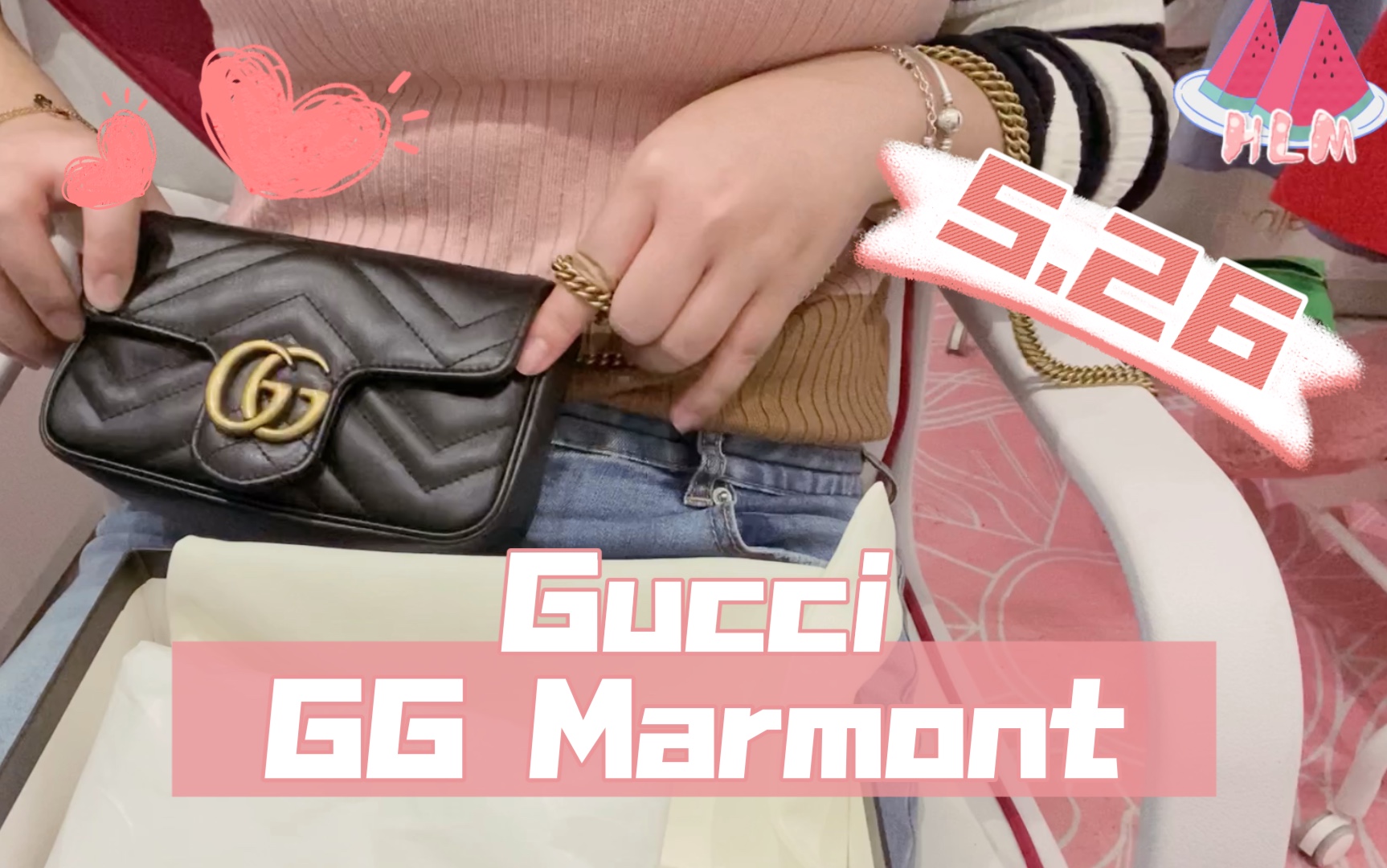 【购物分享】古驰Gucci GG Marmont mini包+ do*le G双G皮