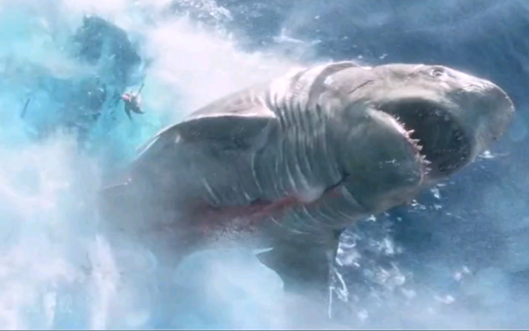 生活在海底一万米的史前巨鲨居然一口就能吃掉