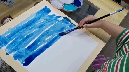 小画家的作品，画的开心，画的自然