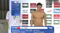 中国跳水队逆天一跳，杨健拿满分123分！国外解