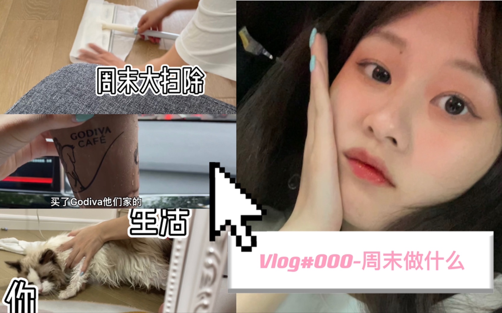 Vlog#000-大扫除 姐妹见面 猫咪洗澡 我的周末做什