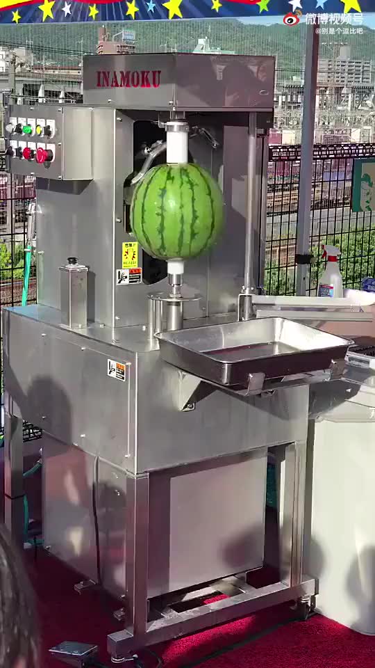 这个机器让西瓜自动去皮你觉得怎么样？