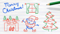 搞笑铅笔画小人：圣诞夜我们会收到什么礼物呢