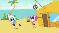 搞笑铅笔动画：铅笔人和女友到海岛度假，这么