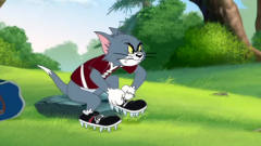 猫和老鼠：杰瑞让蝎子进入汤姆的球鞋，汤姆还