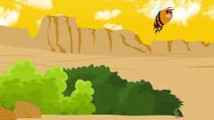 哥斯拉兄弟捅蜂窝被蜜蜂追的一路跑 搞笑卡通动
