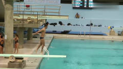 男子跳水比赛太逗了，这是什么落水姿势，水花