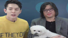 高晓松涂口红后，李佳琦的狗一直盯着高晓松，