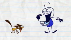 搞笑铅笔动画：小笨蛋吃什么就发出什么声音，